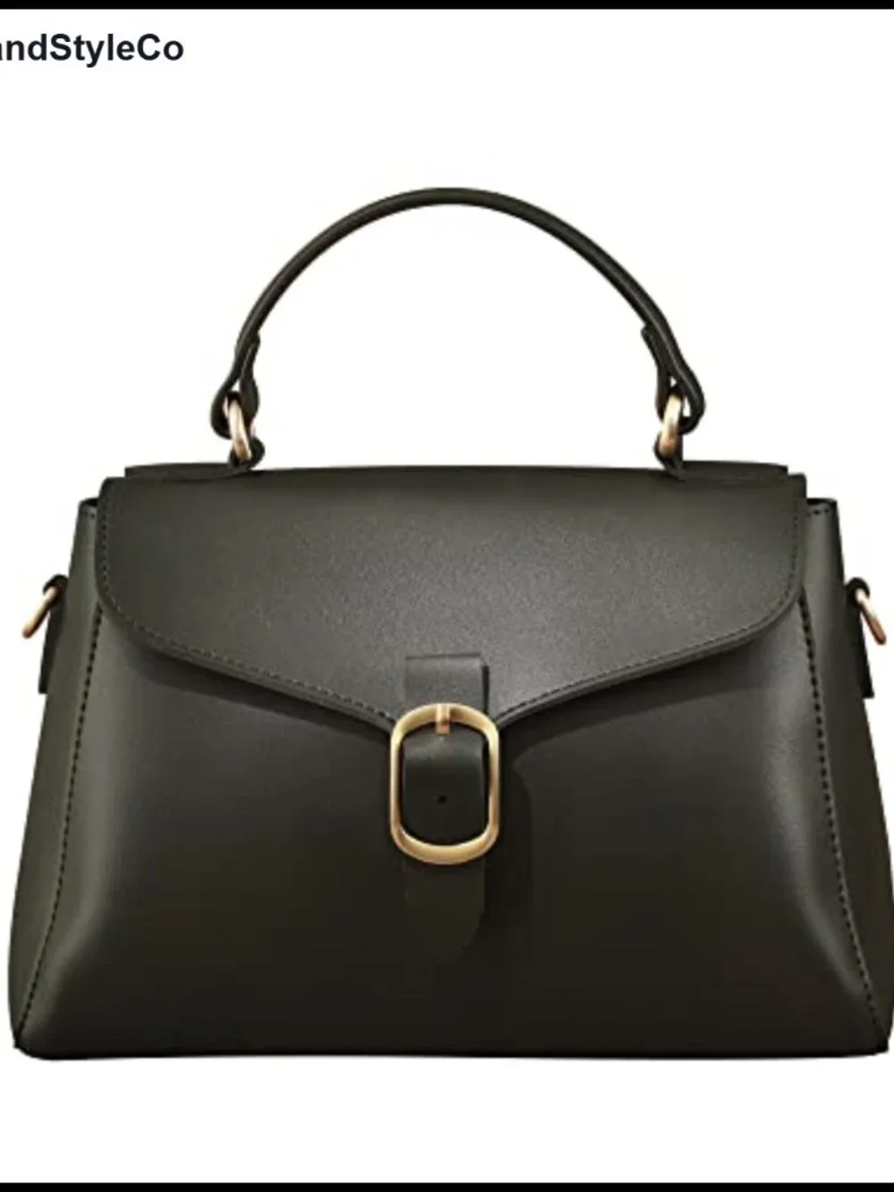 Vintage Vegan Leather Flap Top Handle Satchel Bag with Detachable Clutch
